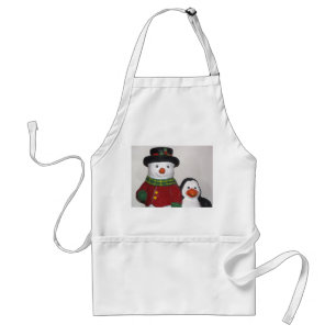 Avental Homem de Neve Muito Bonito e Amigo Apron