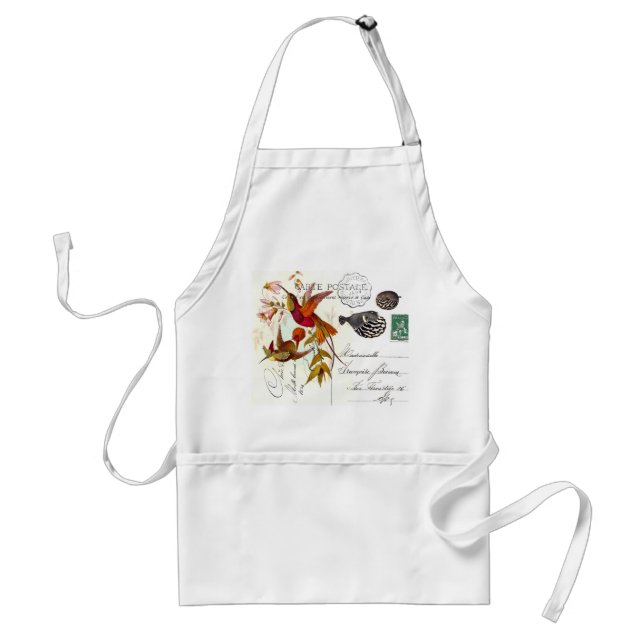 Avental Hummingbird Flor De Ephemera Francesa (Frente)