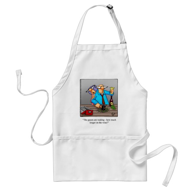 Avental Humor de Fazer de vinho Apron (Frente)