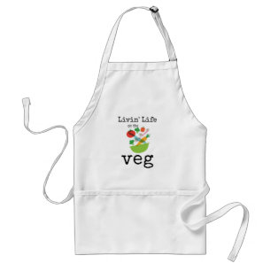 Avental Humorous Vegan Vive Na Cota Veg