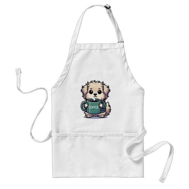 Avental Hund mit Kaffeetasse (Frente)