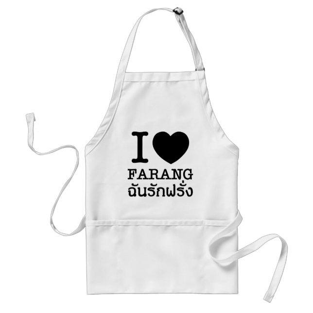 Avental I Black Heart (Love) Farang (Frente)