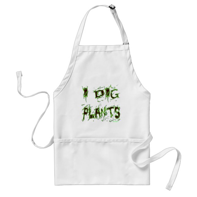 Avental I Dig Plantas Gardener Slogan Apron (Frente)