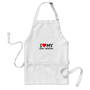 Avental I love my court reporter
