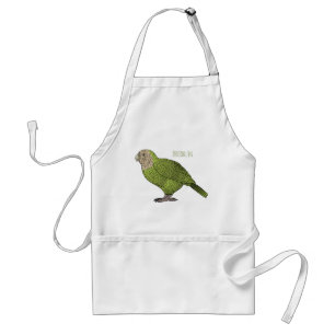 Avental Ilustração de desenho animado de pássaro Kakapo