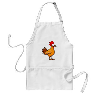 Avental Ilustração Engraçada de Frango de Desenho Animado