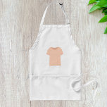 Avental Ilustração Minimalista de Peach Tee<br><div class="desc">Cook, artesanato ou crie em estilo com este avental com um design de camiseta de pêssego minimalista. Perfeito para a cozinha, estúdio de arte ou CHURRASCO de quintal, este avental adiciona um toque suave e moderno à sua rotina. Projetado para conforto e charme, é ideal para qualquer um que desfruta...</div>