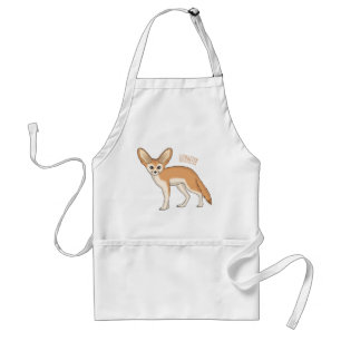 Avental Imagem de desenho animado de fennec fox