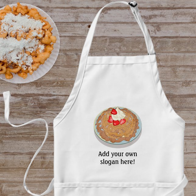 Avental Imagem de Funnel Cake com seu texto / slogan engra (Criador carregado)