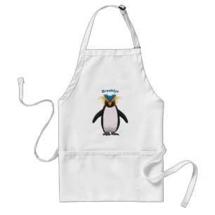 Avental Imagem do desenho animado de pinguim macarrão-bra