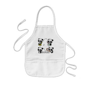 Avental Infantil 4 placa PANDAS