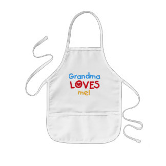 Avental Infantil A avó das cores preliminares ama-me t-shirt