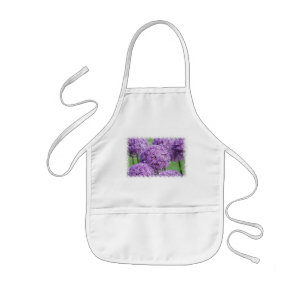 Avental Infantil A blusa de crianças de flores do Allium