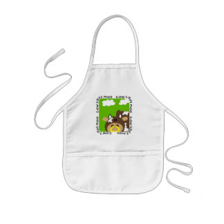 Avental Infantil A vaca diz o camiseta e os presentes do MOO