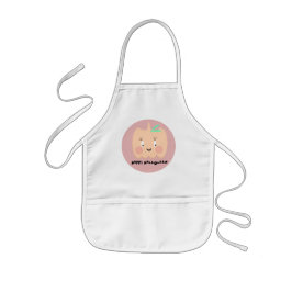 Avental Infantil Abóbora Fofa com Letreiro Rosado Feliz Halloween 