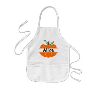 Avental Infantil Abóbora Monograma Apron