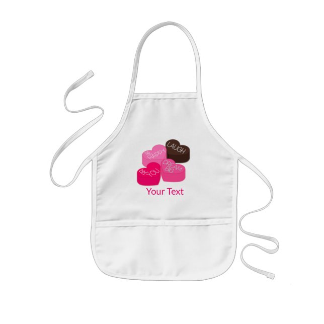 Avental Infantil Adicionar Suas Crianças De Texto Apron (Frente)