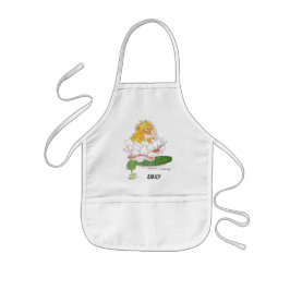 Avental Infantil Água Lily Flower Child Floral Fairy Girl