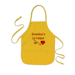 Avental Infantil Ajudante do Lil da avó