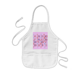 Avental Infantil Alphabet Apron