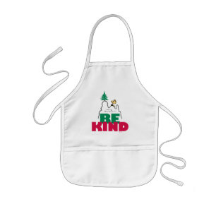 Avental Infantil Amendoins Snoopy & Woodstock Be Kind