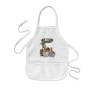 Avental Infantil Animais no camiseta e nos presentes do jardim zool