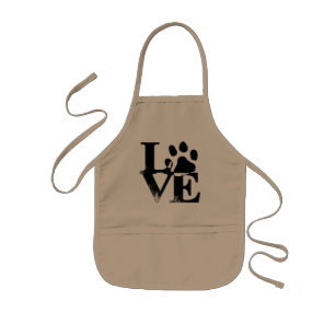 Avental Infantil animal-impressão-animal-de-estimação-cachorra-amor