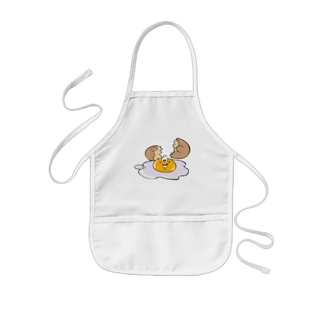 Avental Infantil Apron boy girl children egg fried cook kitchen (Frente)