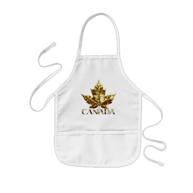 Avental Infantil Apron Canadá Souvenir, Canadá, Bandeira do Souveni (Frente)