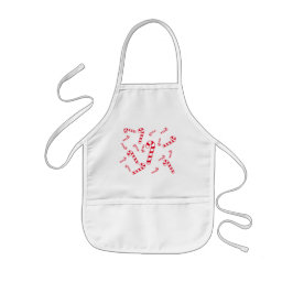Avental Infantil Apron - Canas Vermelhas