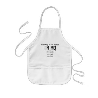 Avental Infantil Apron Children's Apron Mamãe e Me