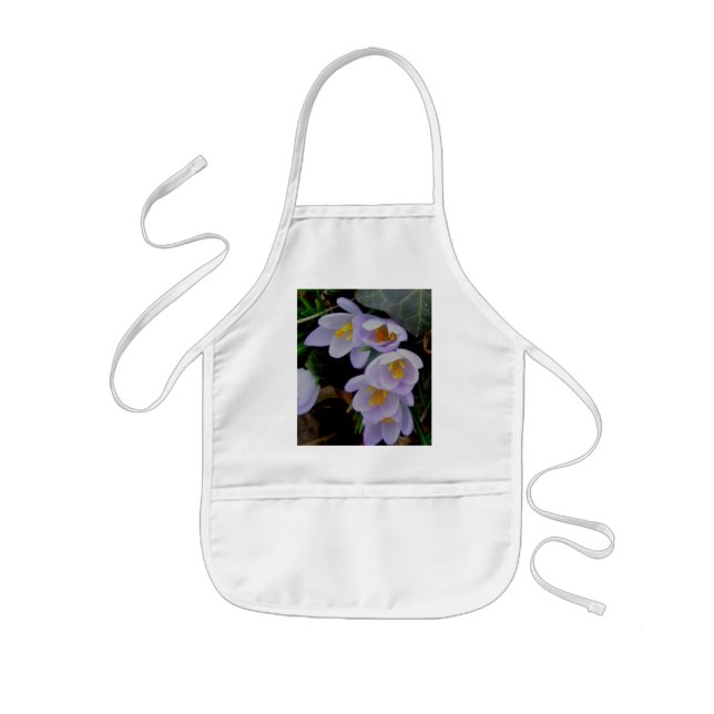 Avental Infantil Apron da Criança de Croco Roxo (Frente)