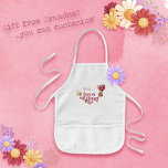 Avental Infantil Apron das Crianças do Inseto do Amor<br><div class="desc">Dê um presente especial do nosso Inseto de amor personalizável Apron Infantil para o chef em sua vida — onde estilo e personalização se unem! É uma mistura perfeita de cutensílios e funcionalidades! Este avental delicioso mostra um design charmoso de joias e flores vibrantes, criando uma atmosfera balística para o...</div>