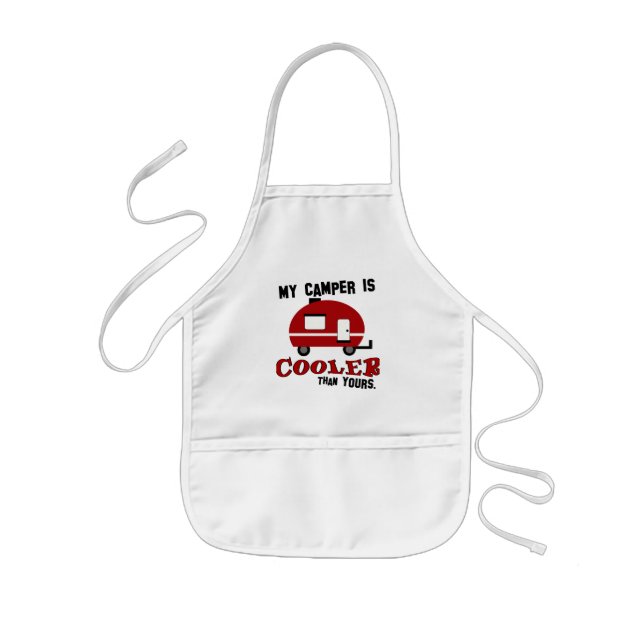 Avental Infantil Apron de Crianças de Campanha de churrasco (Frente)