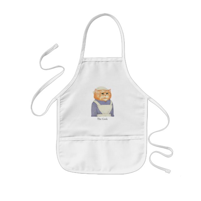 Avental Infantil Apron de Crianças do GATO (Frente)