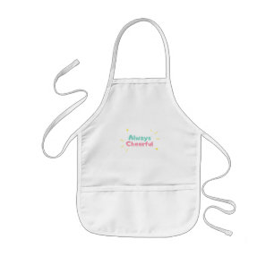 Avental Infantil Apron de Crianças Rosa e Azul