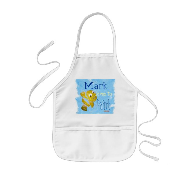 Avental Infantil Apron de Pintura Personalizada (Frente)