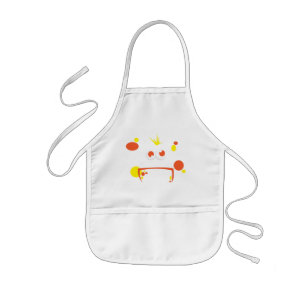 Avental Infantil Apron do cara do monstro laranja