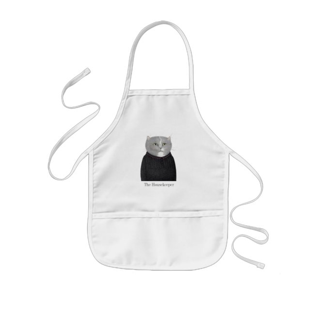 Avental Infantil Apron HUSEKEEPER CAT Kids (Frente)