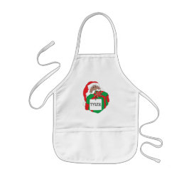 Avental Infantil Apron Natal "Papais noeis de cores presentes"