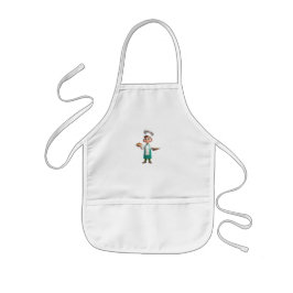 Avental Infantil Apron para crianças com foto de um chef engraçado