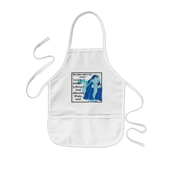 Avental Infantil Apron Sedersaurus Dinosaur, Crianças de Passagem (Frente)