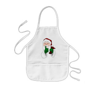 Avental Infantil Aprons de Natal Personalizados de Apron Kid em San