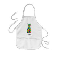 Arco-Íris Nome de Gato Apron (Criança)
