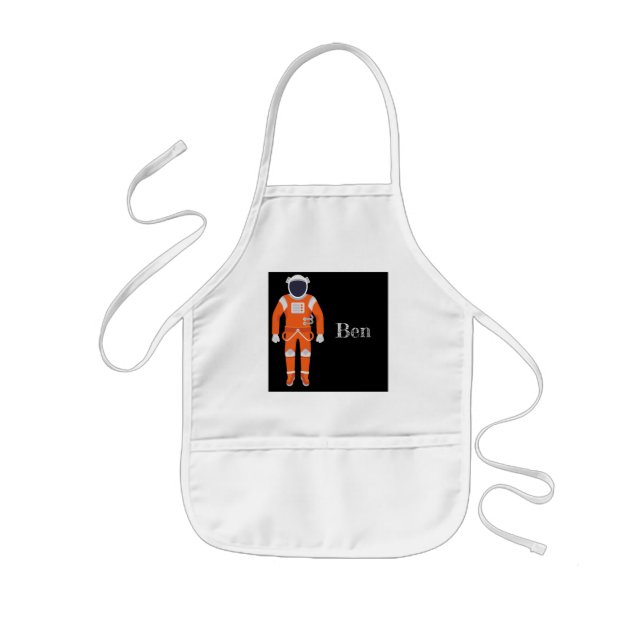 Avental Infantil Astronauta Personalizado Apron (Frente)