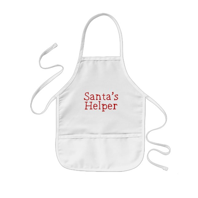 Avental Infantil Auxiliar de papais noeis - Natal (Frente)