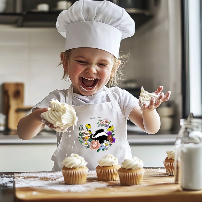 Avental Infantil Badger Wilers Mushroom Green (Criador carregado)