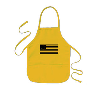 Avental Infantil Bandeira Betsy Ross, Arte de Linha Preta