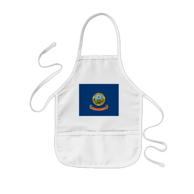 Avental Infantil Bandeira de Idaho, o Estado da Joia, estados ameri (Frente)