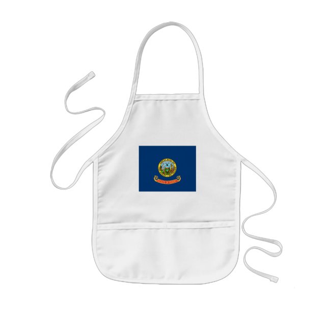 Avental Infantil Bandeira de Idaho, o Estado da Joia, estados ameri (Frente)